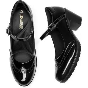 New Size 7 Women's Oxford Mary Jane Dress Heels in Black